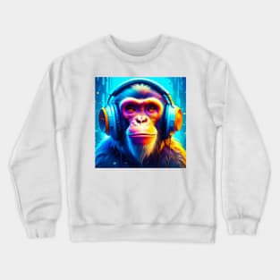 Monkey Headphones Crewneck Sweatshirt